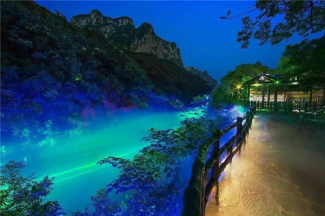 投影灯光秀景区夜游利用